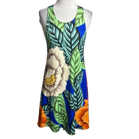 Mara Hoffman Swing Dress in Flora Blue Sz XS - Picture 3 of 8